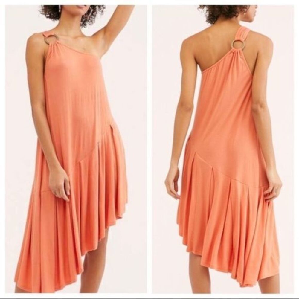 Free people one shoulder Francesca flowy dress medium